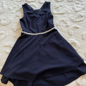 Speechless Kids Elegant Navy Blue Dress